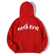 Three-Dimensional Hemp Leaf Smileycardigan Zipper Hooded Sweater - MRSLM