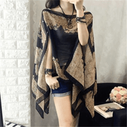 women's printed chiffon shawl, view 2 - MRSLM