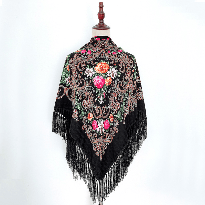 Cotton twill warm shawl, view 6 - MRSLM
