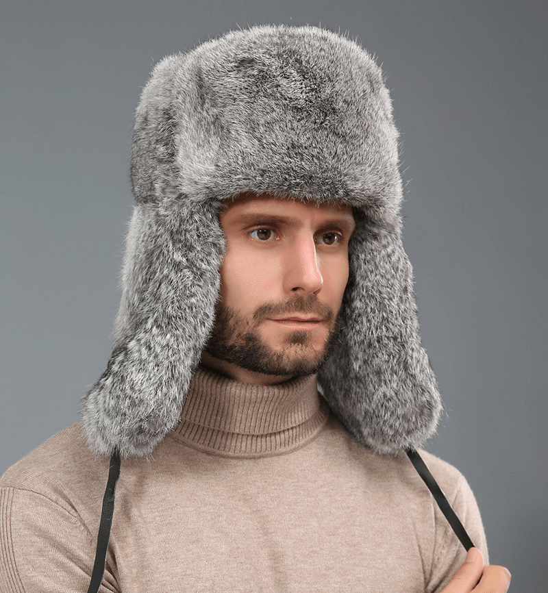 Men's thick warm ear protection hat - MRSLM