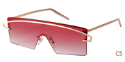 Large frame ocean lens sunglasses, view 3 - MRSLM