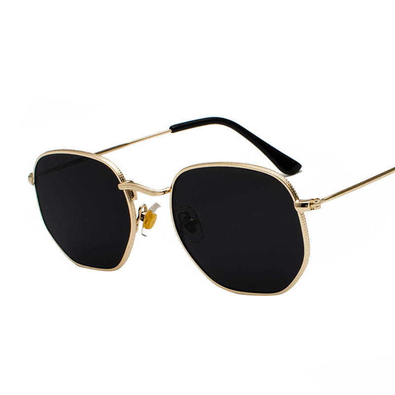 Harajuku Personality Irregular Sunglasses Fashion Metal Glasses Men's Literary Style Sunglasses