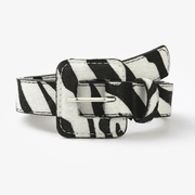 Women's animal print belt with pin buckle, view 7 - MRSLM