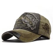 distressed washed baseball cap, view 2 - MRSLM