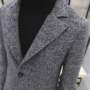 Foreign Trade Data Sell through Autumn New Mid-Length Windbreaker Korean Men'S Woolen Coat Men'S Large Size Coat Male NF06 - MRSLM
