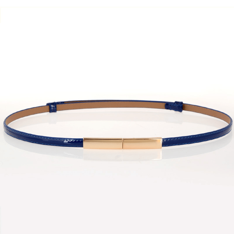 Women's thin leather belt, view 5 - MRSLM