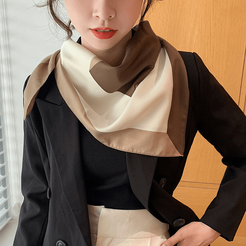 retro geometric large square scarf, view 13 - MRSLM
