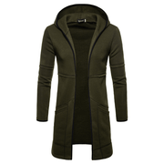 men's hooded mid-length cardigan - MRSLM