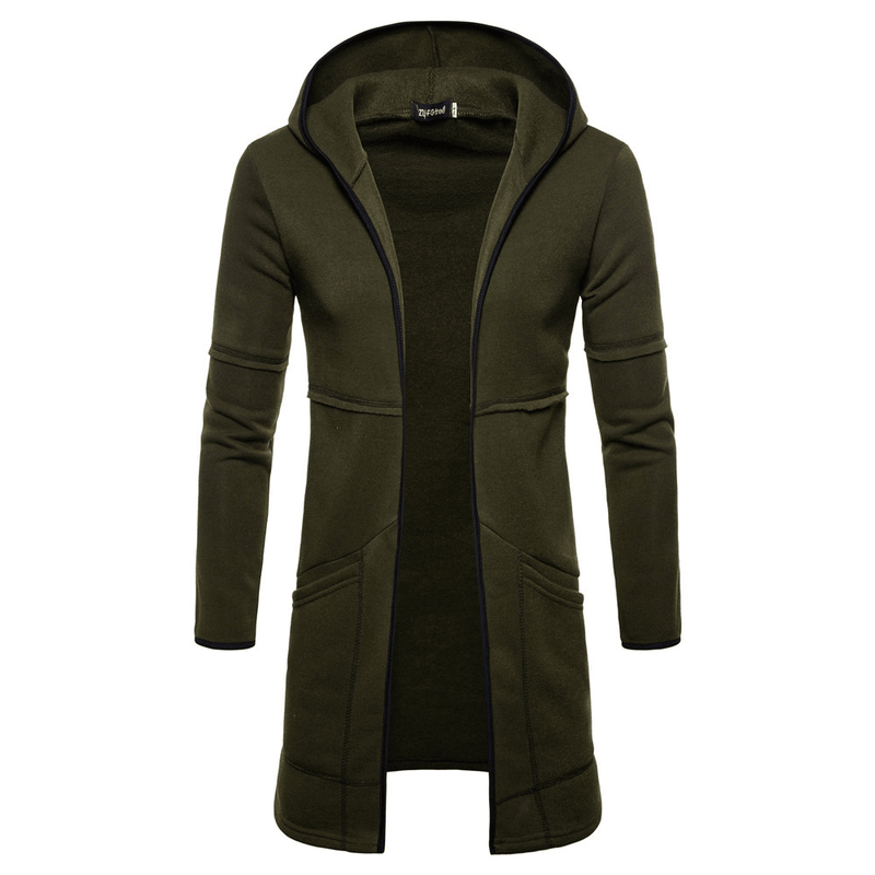 men's hooded mid-length cardigan - MRSLM
