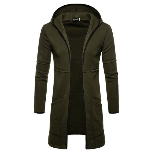 men's hooded mid-length cardigan - MRSLM