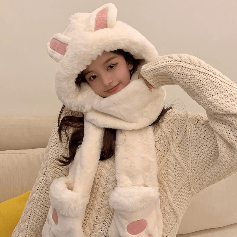 women's winter hat scarf gloves set - MRSLM