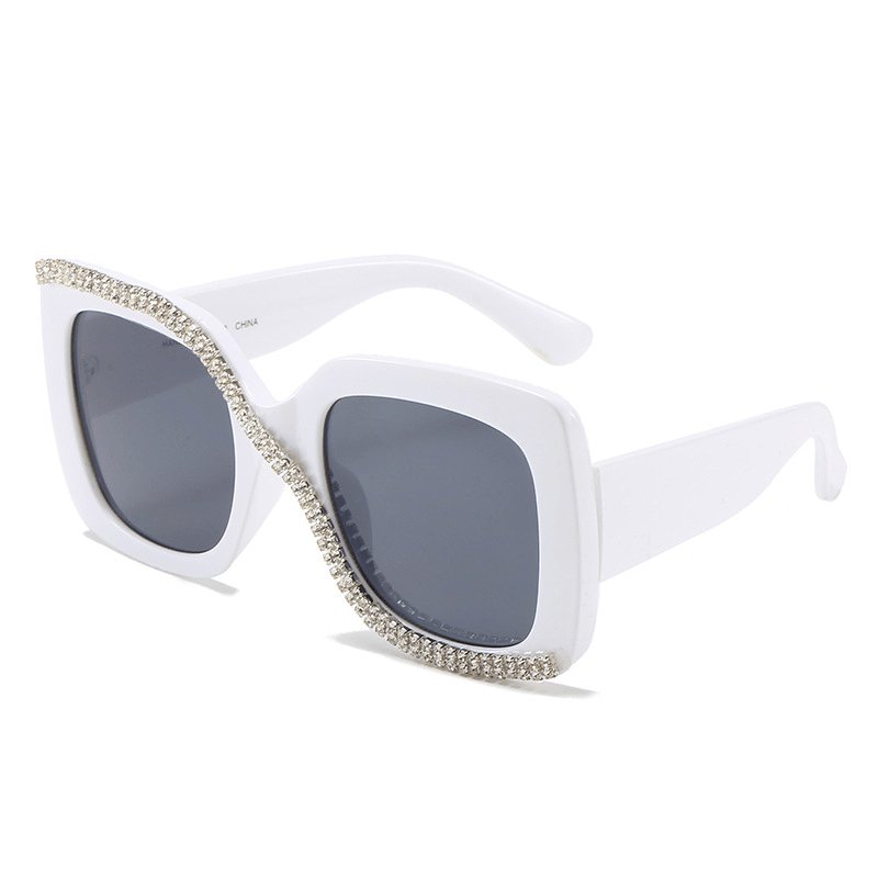 Women's handmade diamond sunglasses, view 7 - MRSLM