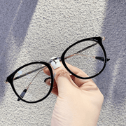 round metal flat glasses frame, view 8 - MRSLM