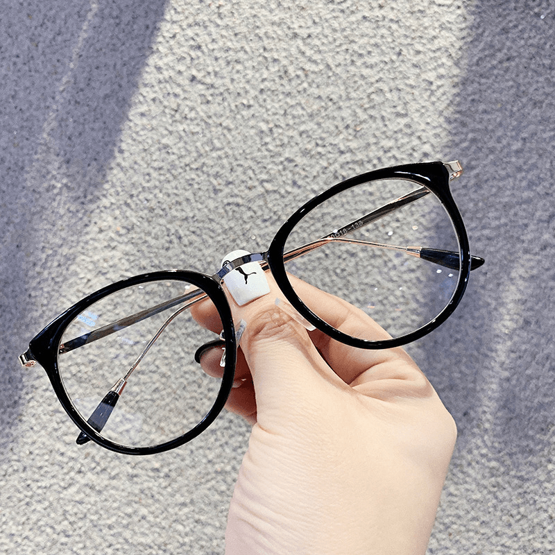 round metal flat glasses frame, view 8 - MRSLM