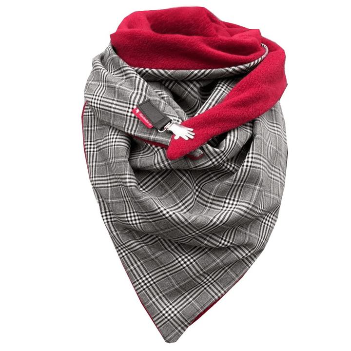 Padded Warm Shawl Printed Bib Scarf - MRSLM