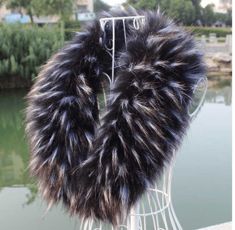 ladies thick faux fur scarf, view 6 - MRSLM