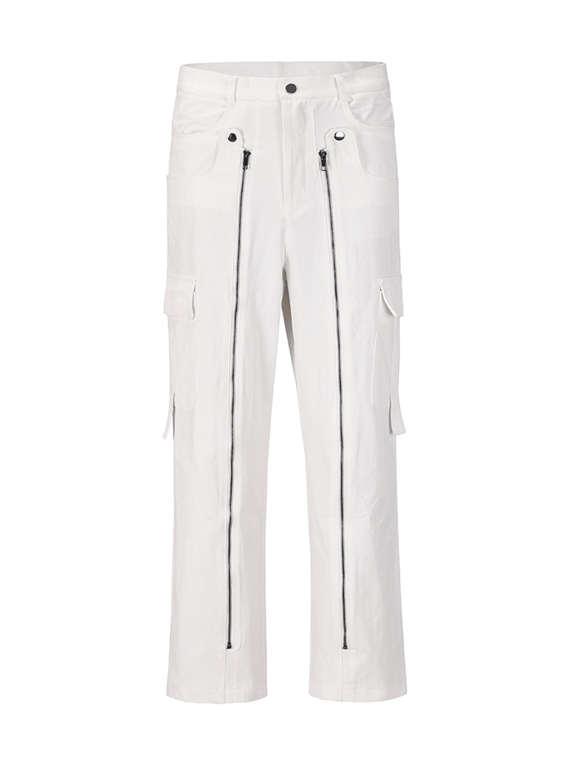 men's loose straight zipper jeans, view 2 - MRSLM