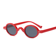 oval retro leopard sunglasses, view 2 - MRSLM