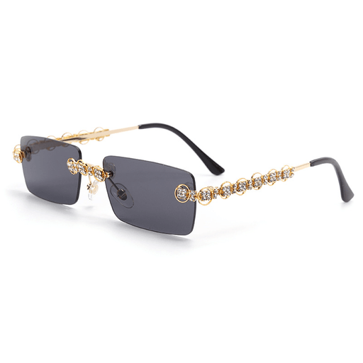 retro small square metal sunglasses - MRSLM