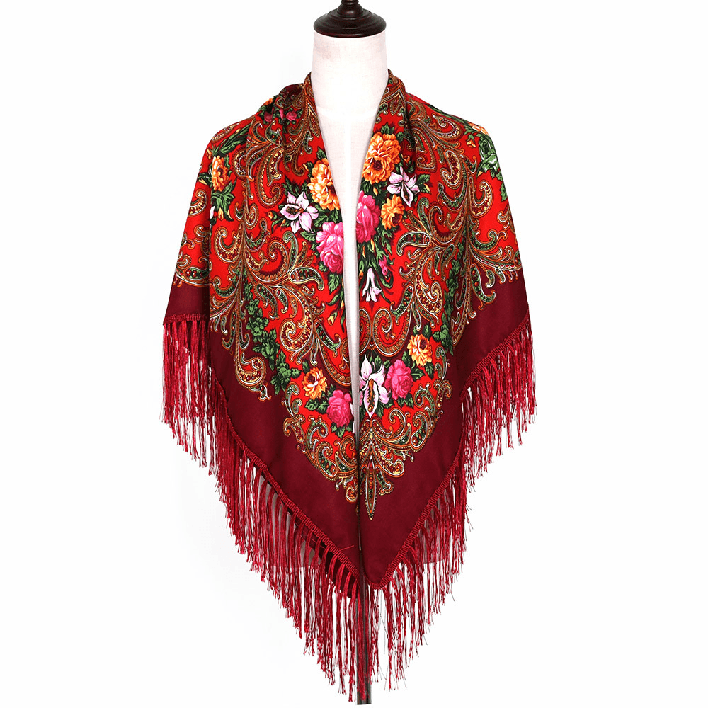 Russian Style Muslim Autumn and Winter Warm Shawl - MRSLM