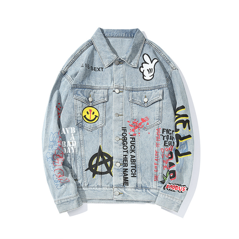 Graffiti Loose All-Match Jacket - MRSLM