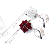 handmade lolita flower glasses, view 2 - MRSLM