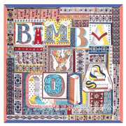 flower and bird twill scarf, view 6 - MRSLM