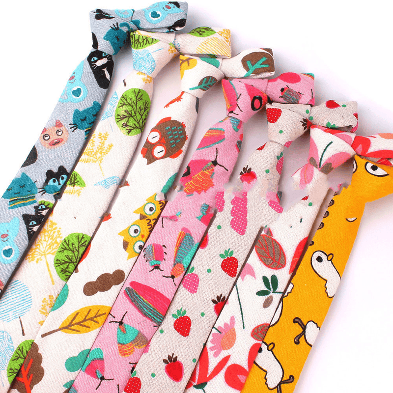 cartoon animal print tie, view 22 - MRSLM