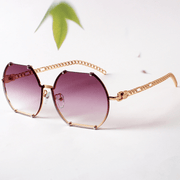 irregular rimless sunglasses, view 5 - MRSLM
