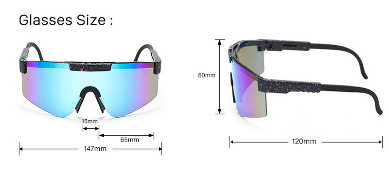 Colorful mirror film sports sunglasses, view 9 - MRSLM