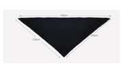 Women's solid-color triangle scarf, view 3 - MRSLM