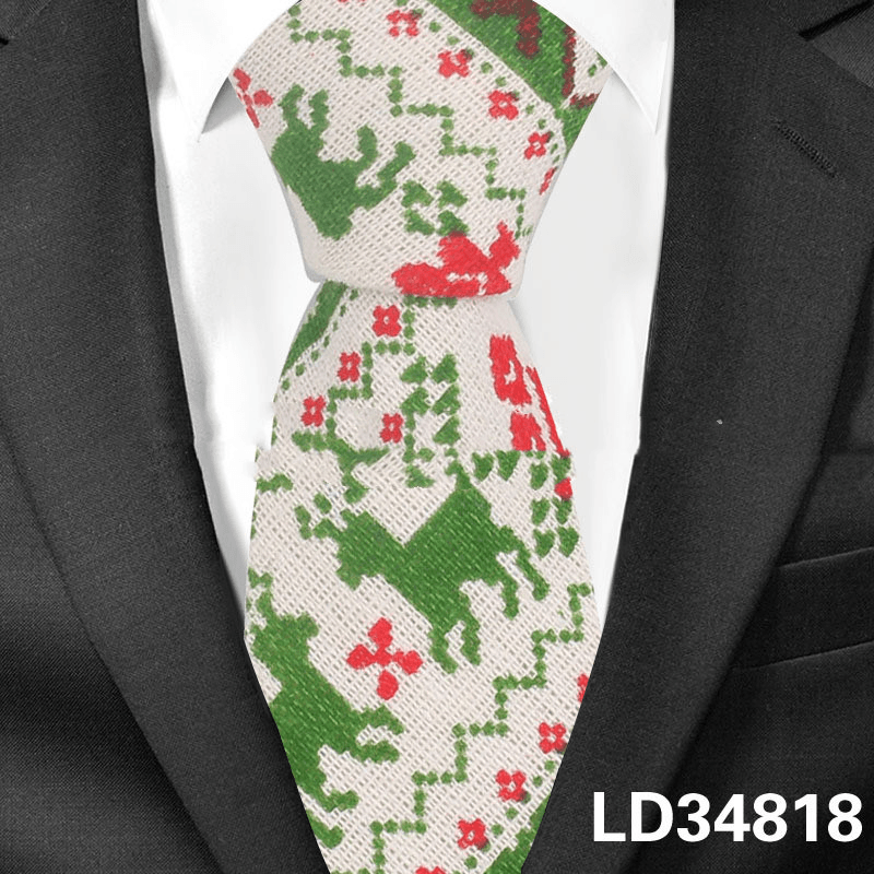cartoon animal print tie, view 5 - MRSLM