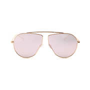 women's polygonal metal frame sunglasses, view 7 - MRSLM