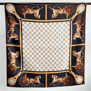 women's mulberry silk twill square scarf, view 10 - MRSLM