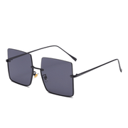 half-rim square sunglasses, view 3 - MRSLM