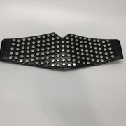 women's decorative PU leather waist belt, view 3 - MRSLM