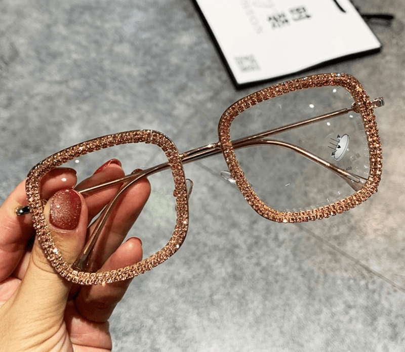 ladies square diamond sunglasses, view 6 - MRSLM