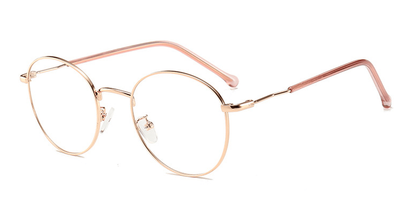 Irregular round metal frame glasses, view 2 - MRSLM