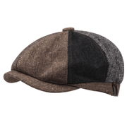 retro linen newsboy beret, view 7 - MRSLM