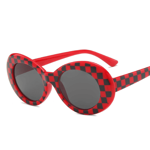 oval frame colorful sunglasses - MRSLM