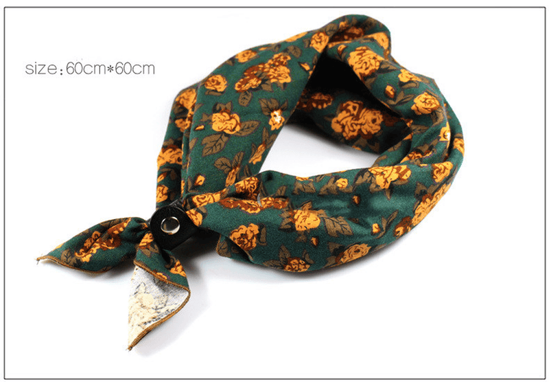 retro cotton square scarf, view 8 - MRSLM