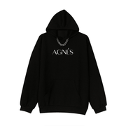 Korean Style Loose Chain Design Sense Wild Letter Couple Hooded Sweater - MRSLM
