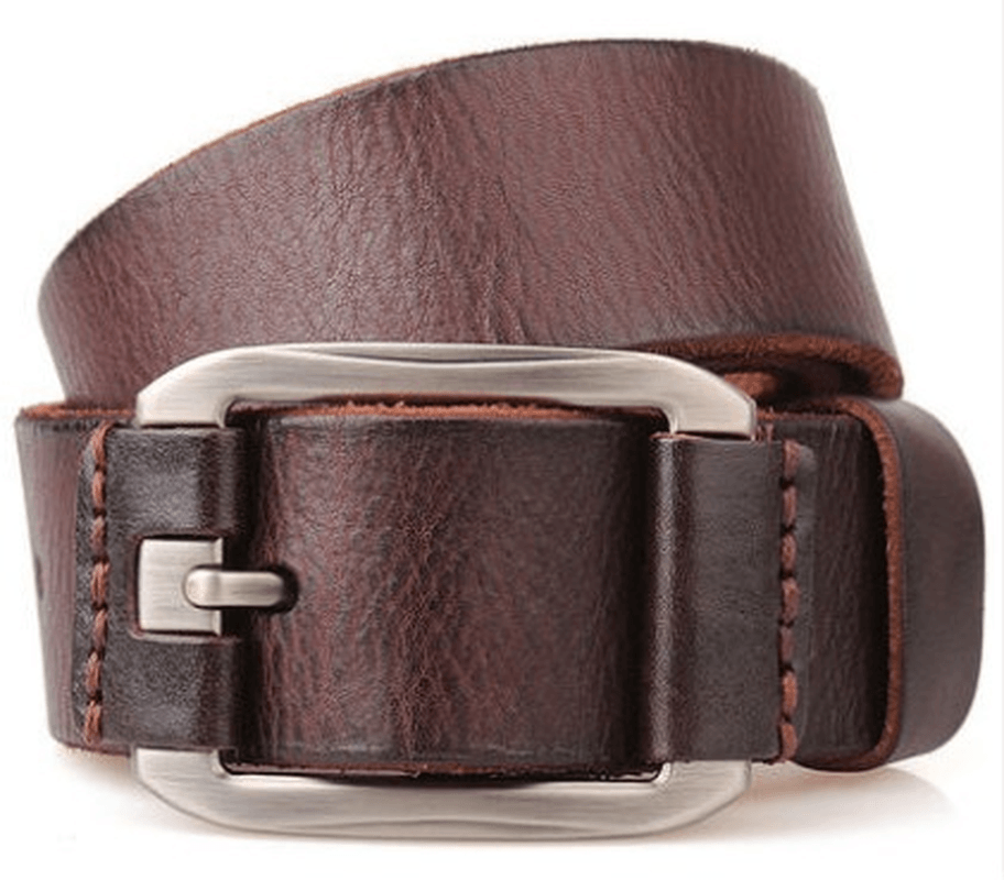 Men's Leather Belt Casual Pin Buckle