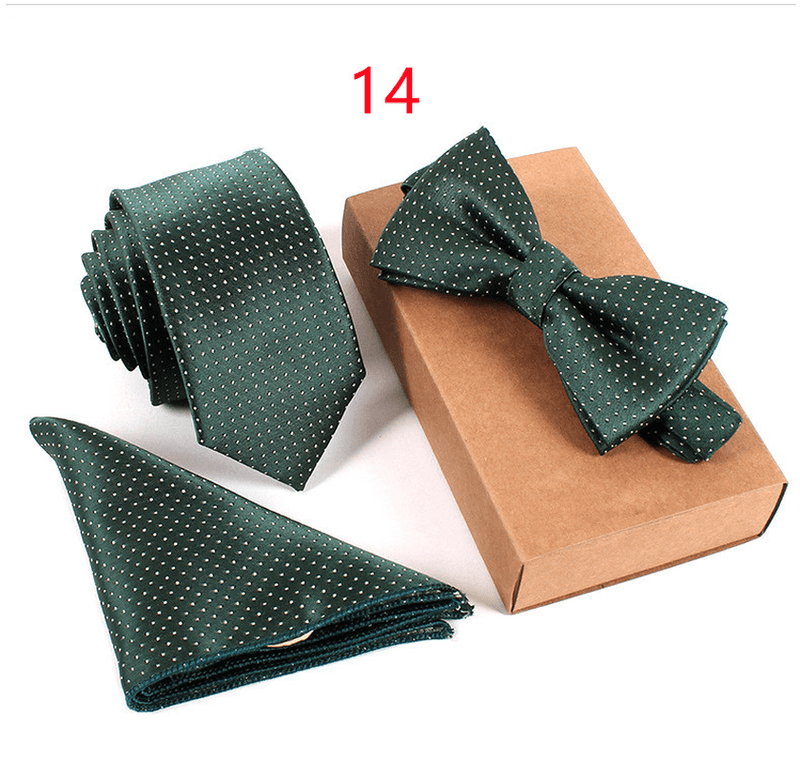 checked business bow tie, view 13 - MRSLM
