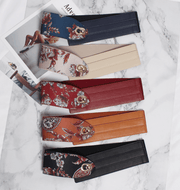 Women's wide elastic PU leather belt - MRSLM