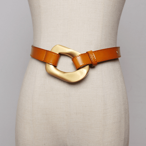 Women's slim leather belt, view 5 - MRSLM