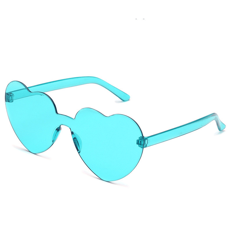 peach heart frameless sunglasses, view 11 - MRSLM