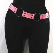 punk style concave waist belt, view 6 - MRSLM