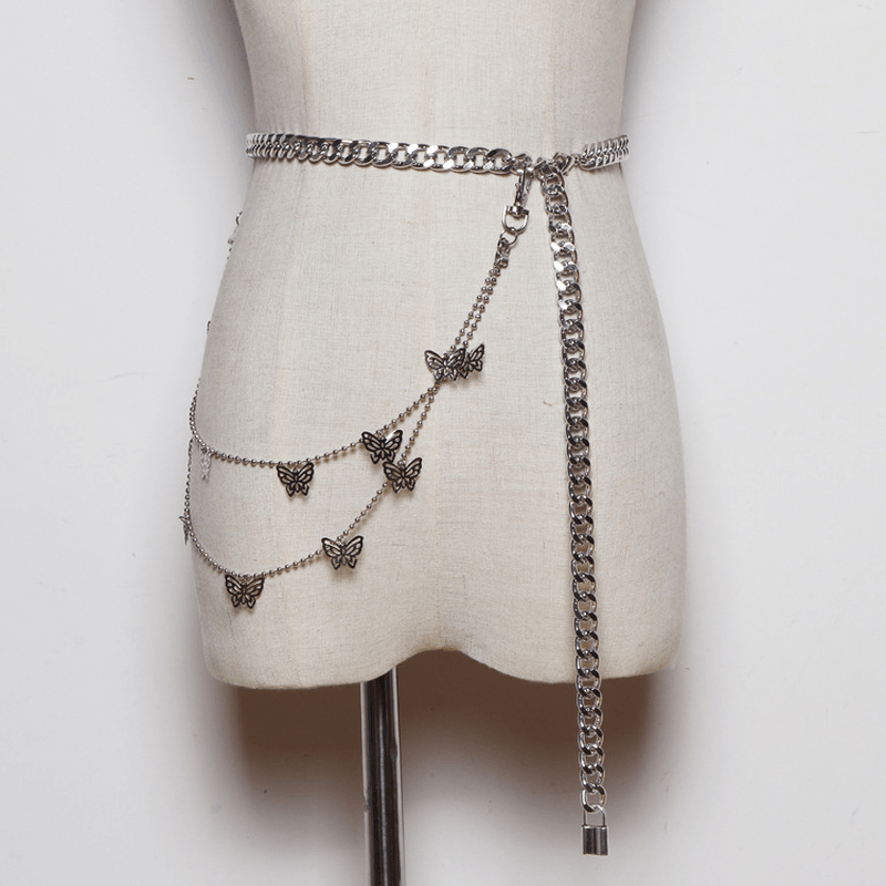 butterfly punk waist chain, view 4 - MRSLM