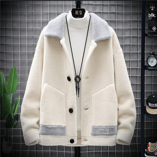 men's lamb velvet coat - MRSLM